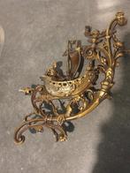 Antiek Kunstwerk: Schip met Zeeman, Jaartal 1892, Antiek en Kunst, Antiek | Koper en Brons, Ophalen of Verzenden