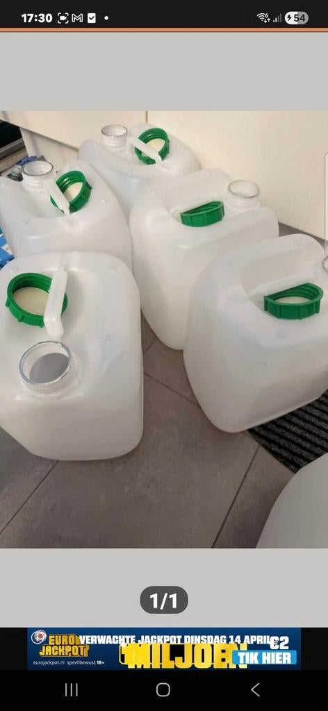 Jerrycan 10 L, Tuin en Terras, Regentonnen, Minder dan 75 liter, Ophalen of Verzenden