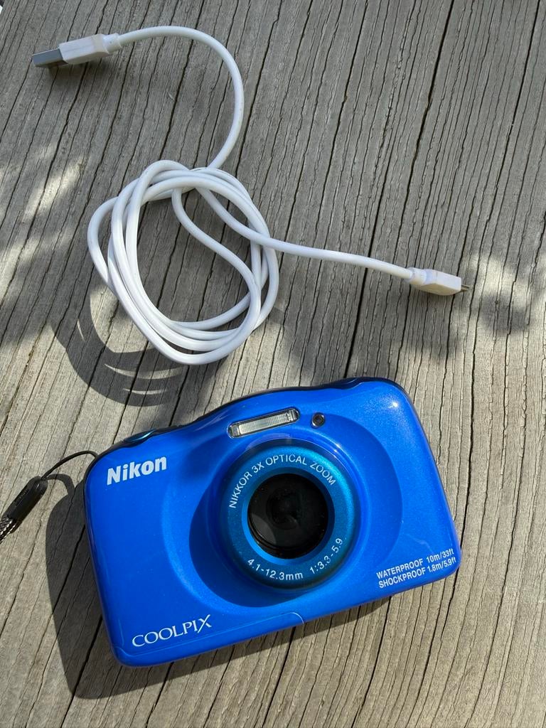 Nikon Coolpix W150 Compact Camera Blauw - Waterdicht, Audio, Tv en Foto, Fotocamera's Digitaal, Ophalen, Compact, Zo goed als nieuw