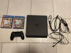 Ps4 slim 500 gb 2 controllers, Ophalen of Verzenden, Zo goed als nieuw, Met 2 controllers, Slim