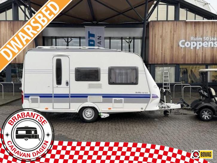 Hobby De luxe Easy 400 SF 2008 MOVER + 270 TENT!!!, Caravans en Kamperen, Caravans, Bedrijf, tot en met 4, 750 - 1000 kg, Treinzit