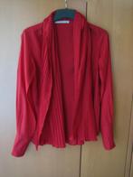 Feestelijke diep rode blouse met plissé KEMPERMAN M snazzeys, Maat 38/40 (M), Verzenden, Nieuw, Cora Kemperman