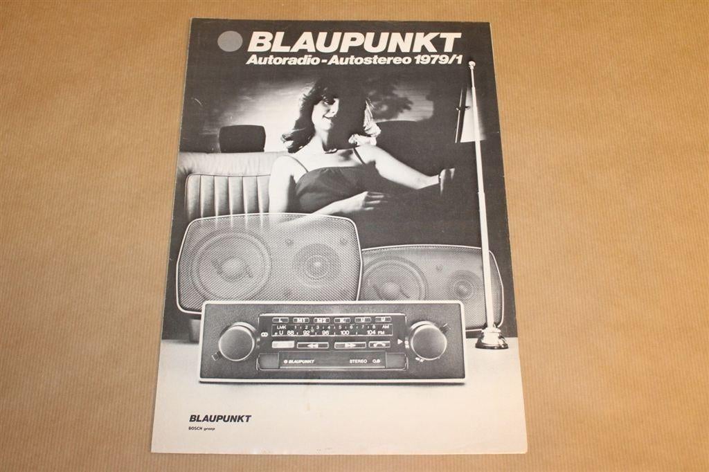 Zeldzame brochure - Blaupunkt Autoradio's - 1979, Ophalen of Verzenden, Zo goed als nieuw