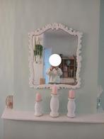 Brocante antieke spiegel, Huis en Inrichting, Ophalen, Gebruikt, Minder dan 100 cm, Rechthoekig