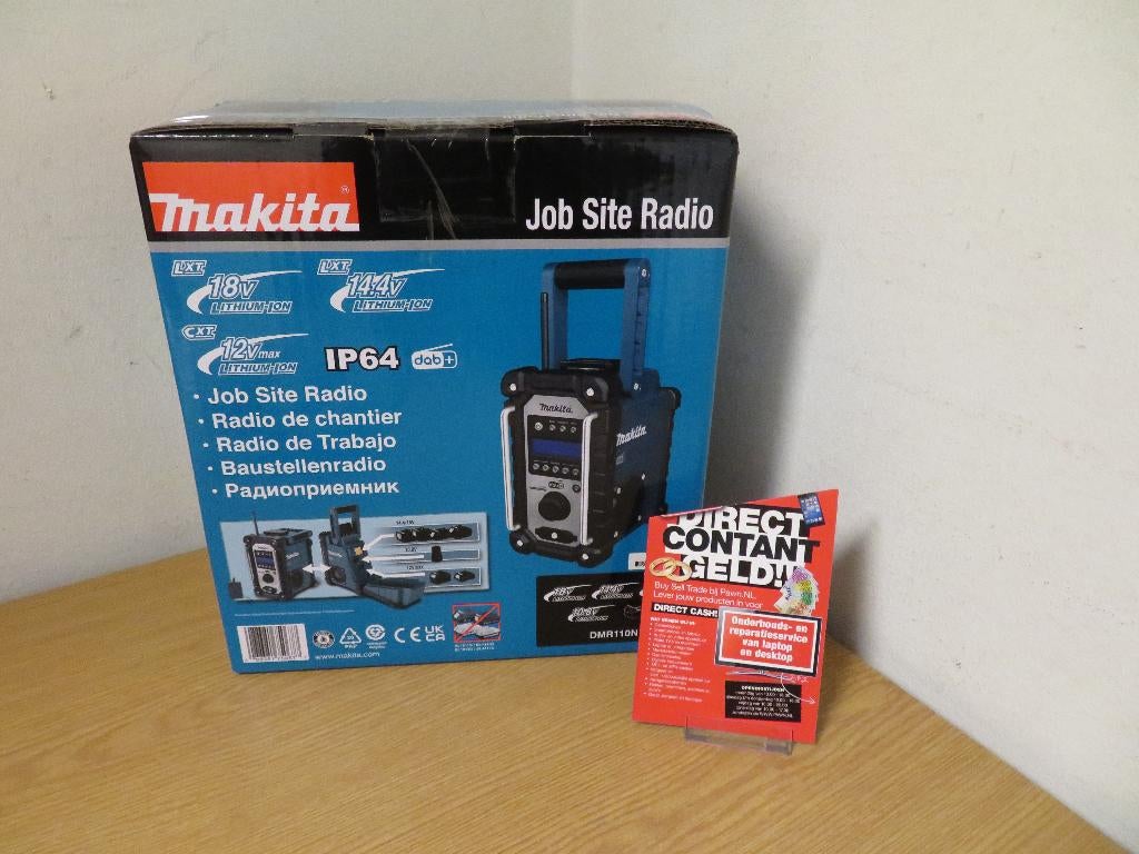 Makita DAB+ DMR110N bouwradio | Pawn Eindhoven, Ophalen, Nieuw, Bouwradio