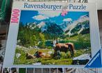 Ravensburger Legpuzzel 1000 stukjes - Koeien in de Alpen, Hobby en Vrije tijd, Denksport en Puzzels, Ophalen of Verzenden, 500 t/m 1500 stukjes