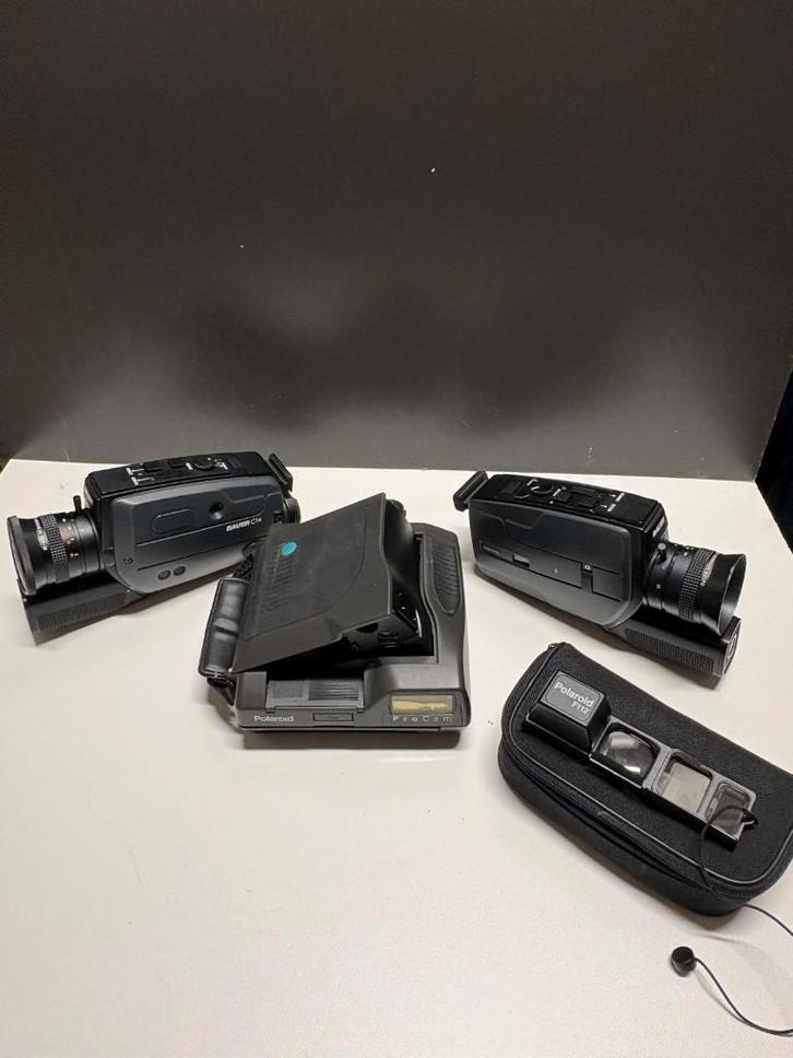 Vintage camera's – Polaroid ProCam 2x Bauer C14 Super 8, Audio, Tv en Foto, Videocamera's Analoog, Camera, 8mm, Ophalen of Verzenden