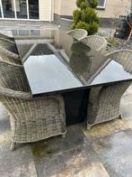 Granieten tuintafel 220x100, Ophalen, Zo goed als nieuw, Rechthoekig, Overige materialen