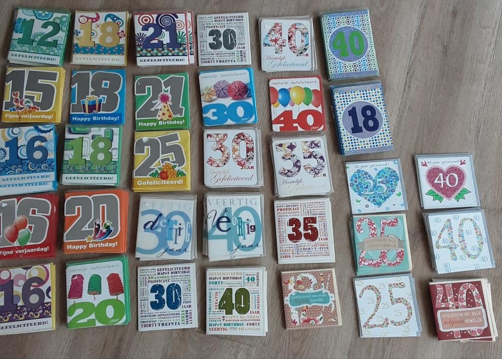 130 wenskaarten voorverjaardag en huwelijk, Diversen, Ophalen