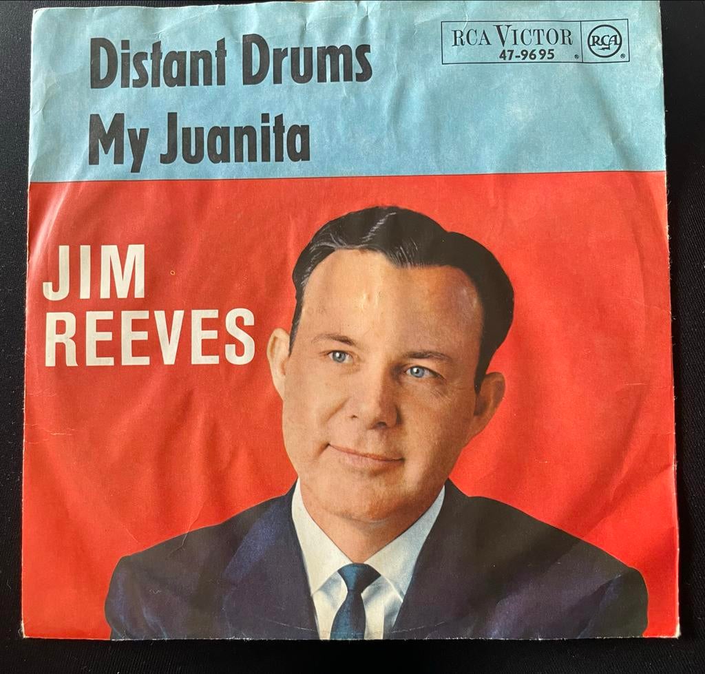 Jim Reeves - Distant Drums / My Juanita (Single), Gebruikt, 7 inch, Single, Ophalen of Verzenden