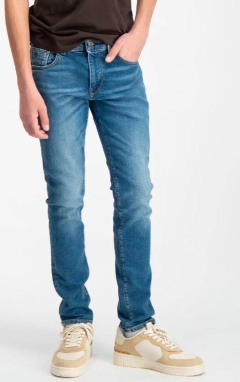 Mooie blauwe SCOTCH&SODA stretch jeans Strummer mt 12/152., Kinderen en Baby's, Kinderkleding | Maat 152, Zo goed als nieuw, Jongen