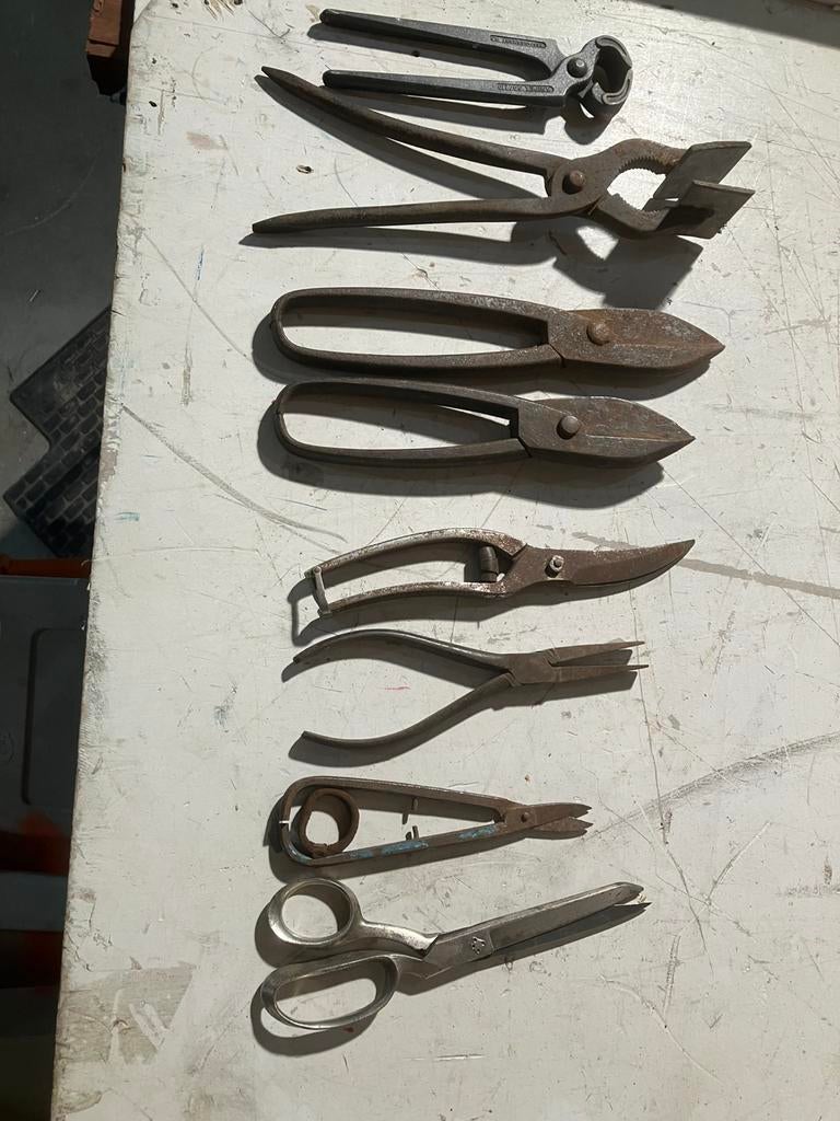 Oud gereedschap schaar kniptang, Ophalen of Verzenden, Gebruikt