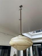 Retro hanglamp, Ophalen, Gebruikt, 50 tot 75 cm, Glas