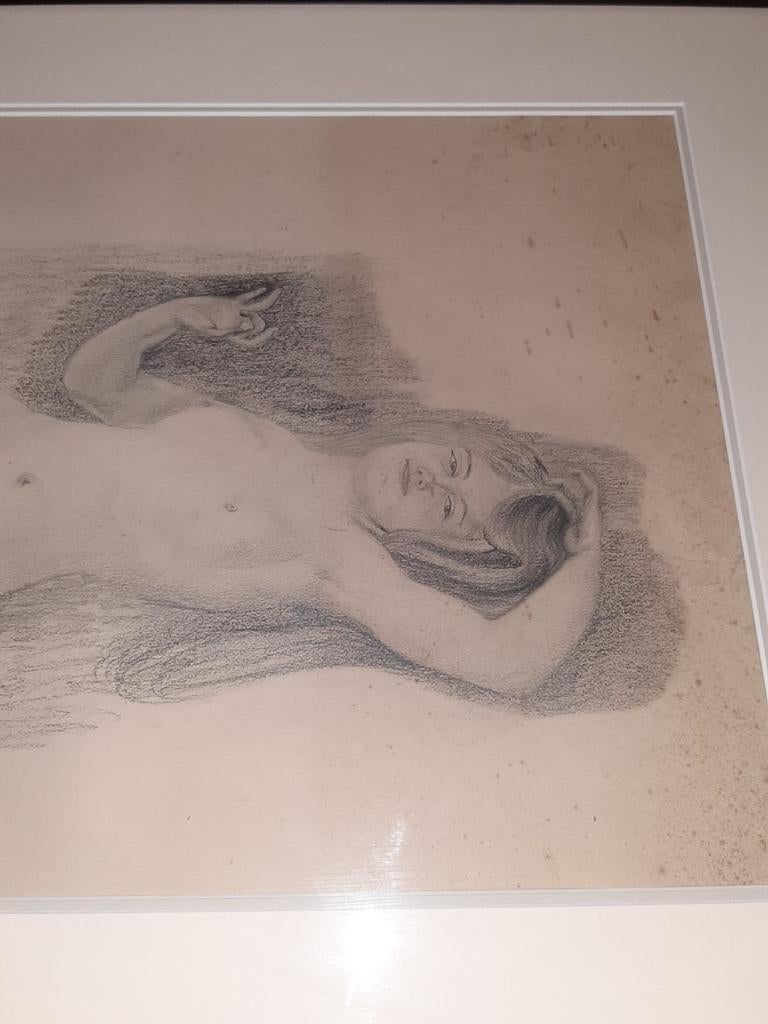 tekening naakt, Antiek en Kunst, Ophalen