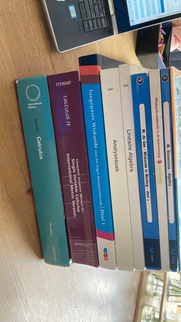 Studieboeken wiskunde lerarenopleiding, Boeken, Ophalen of Verzenden, Beta, Zo goed als nieuw, HBO