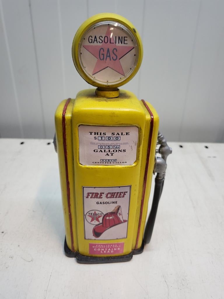 Vintage Texaco Fire Chief Benzinepomp Spaarpot, Antiek en Kunst, Ophalen of Verzenden