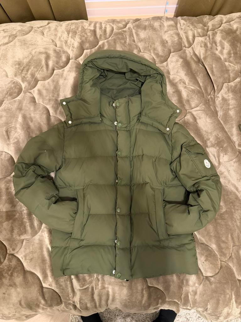 Moncler Vezere Jas - Groen | Maat 1/S, Kleding | Heren, Jassen | Winter, Ophalen of Verzenden, Zo goed als nieuw, Maat 46 (S) of kleiner