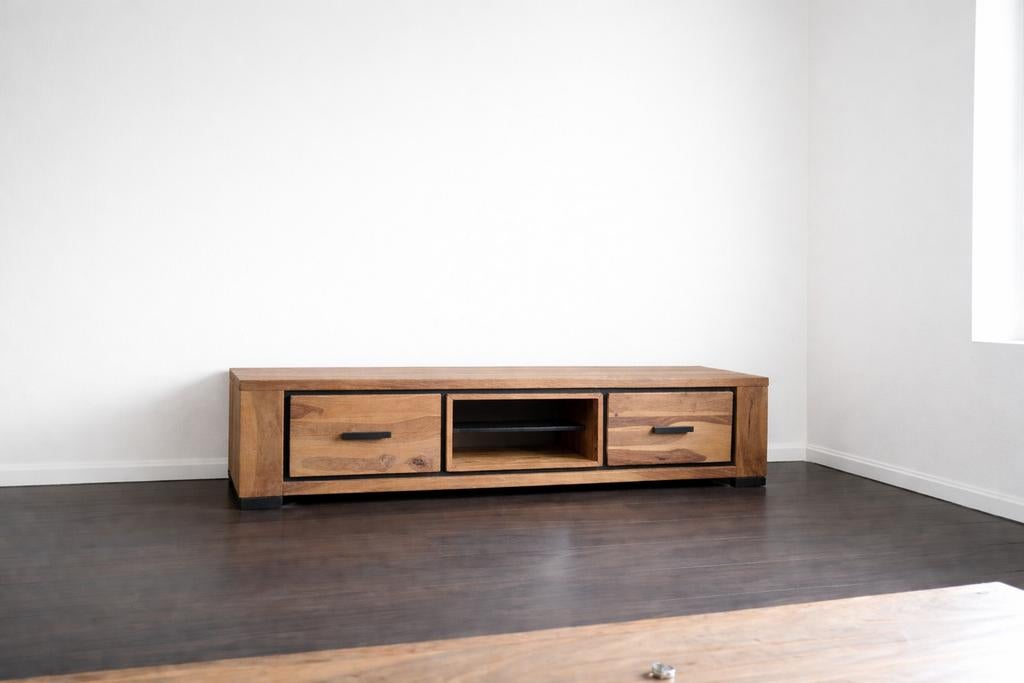 Henders & Hazel TV-meubel - 170x43x40 cm, Huis en Inrichting, Kasten | Televisiemeubels, Overige houtsoorten, Gebruikt, Modern, Industrieel