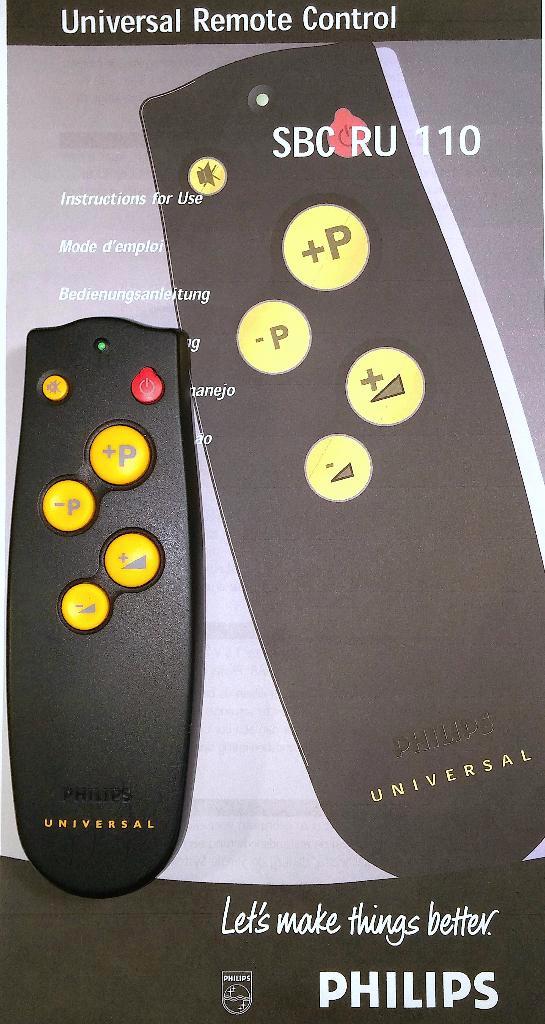 Philips SBC RU 110 RC 0750 Afstandsbediening Remote RC0751, Audio, Tv en Foto, Afstandsbedieningen, Zo goed als nieuw, Origineel