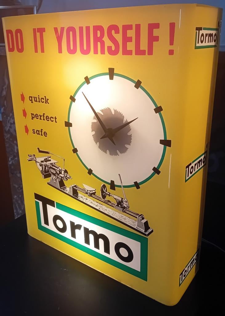Vintage Tormo 'Do It Yourself' Lichtbak - Reclame Lamp, Ophalen