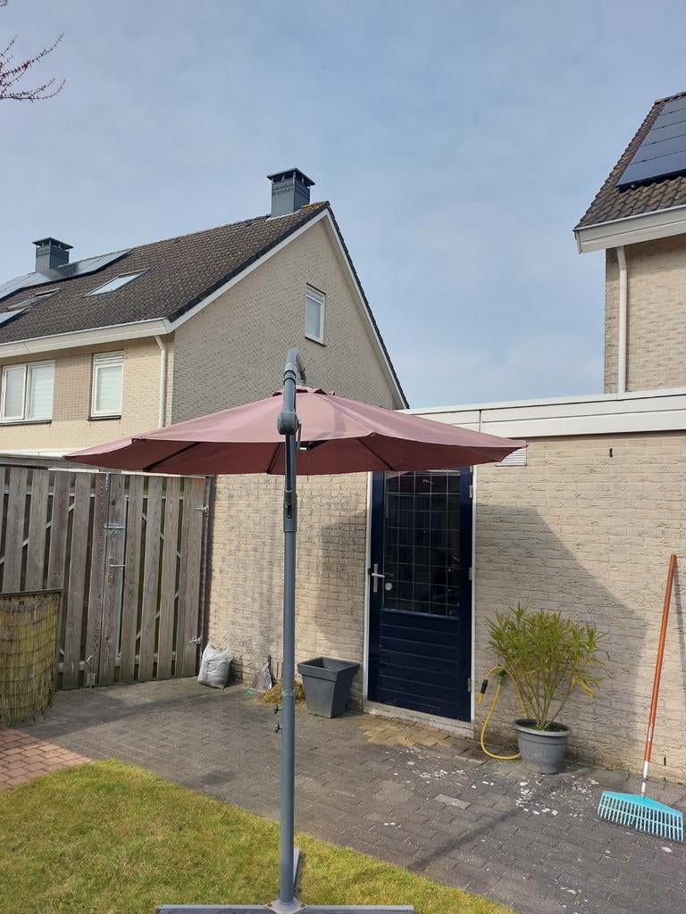 Zweefparasol, Tuin en Terras, Parasols, Ophalen, Gebruikt, Zweefparasol