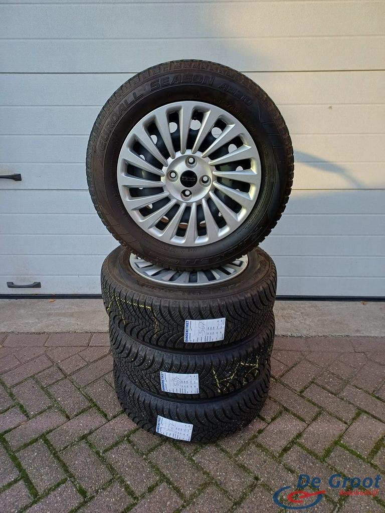 Winterbanden / winterwielen 185/65/15 Fiat 500, Ophalen, Gebruikt, 15 inch, -