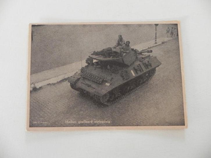 Ansichtkaart Sherman Tank fotograaf C. Kramer, Verzamelen, Ansichtkaarten | Themakaarten, Ongelopen, 1940 tot 1960, Voertuig, Ophalen of Verzenden