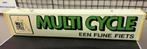 Vintage Multi Cycle lichtbak, lichtreclame, reclamebord🚲, Ophalen, Gebruikt, ., Lichtbak of (neon) lamp