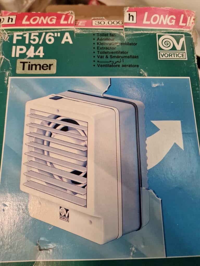Vortice Ventilator F15/6"A IP44  voor badkamer en  toilet, Ophalen of Verzenden