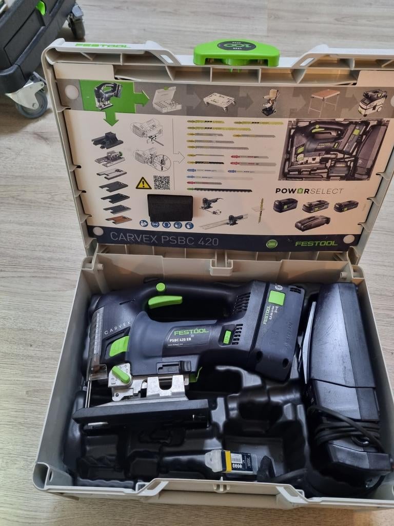 festool psbc 420 eb, Decoupeerzaag, Ophalen of Verzenden, Zo goed als nieuw, 30 tot 70 mm