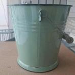 Vintage emaille emmer groen, Ophalen of Verzenden