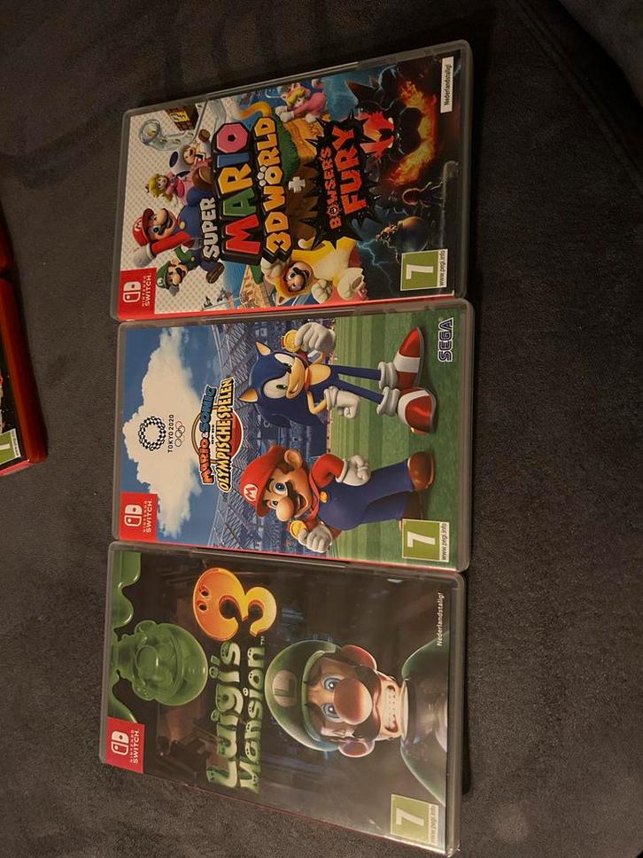 Nintendo Switch Games: Super Mario, Mario & Sonic, Luigi's M, Spelcomputers en Games, Games | Nintendo Switch, Zo goed als nieuw