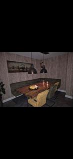 Eetkamerbank + 3 stoelen eventueel met tafel., Tuin en Terras, Picknicktafels, Ophalen, Rechthoekig, Aluminium