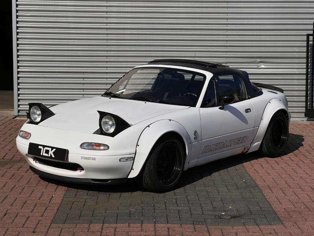 Mazda MX-5 1.6 I 1997 Wit | Widebody | Hardtop, Auto's, 40 €/maand, 4 cilinders, Wit, Bedrijf