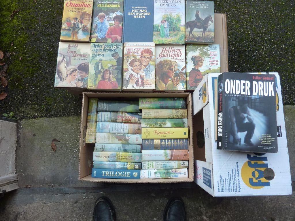 Bananendoos met Streekromans, Ophalen, Zo goed als nieuw, Diverse, Zuid-Holland