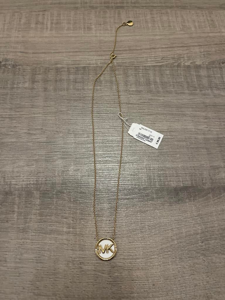 Nieuwe Michael Kors ketting met hanger, Nieuw, Ophalen of Verzenden, Goud, Overige materialen