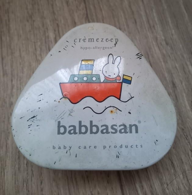 * Vintage blik Babbasan Nijntje 1981 *, Verzamelen, Blikken, Verzenden, Gebruikt, Overige, Overige merken