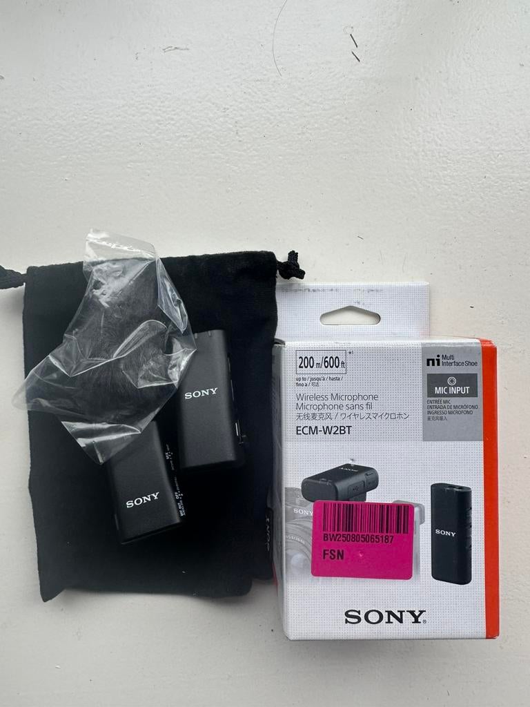 Sony ECM-W2BT, Muziek en Instrumenten, Microfoons, Ophalen of Verzenden, Zo goed als nieuw, Studiomicrofoon