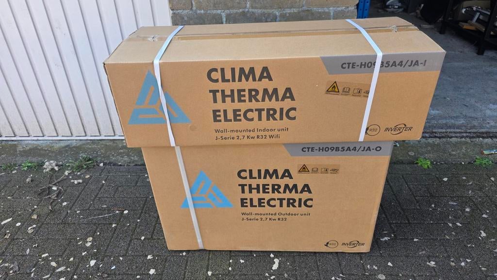 Clima Therma Electric Airco split unit - Nieuw in doos WIFI, Koelen en Ontvochtigen, Minder dan 60 m³, Energieklasse A of zuiniger