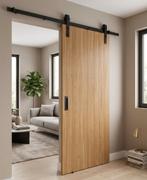 Op maat gemaakt compleetmoderne houten schuifdeur €250,-, Doe-het-zelf en Verbouw, Deuren en Horren, 215 cm of meer, Binnendeur