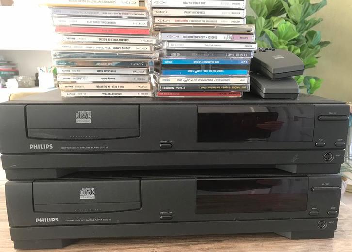 2 x Philips CDi Spelers Met Software En Controllers, Spelcomputers en Games, Spelcomputers | Overige, Gebruikt, Ophalen