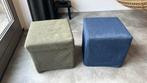 2 poefen, Ophalen, Minder dan 50 cm, Gebruikt, Vierkant