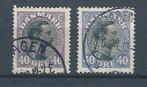 7877 – Scandinavië - Denemarken – MiNr 104ab (gestempeld), Ophalen of Verzenden, Denemarken, Gestempeld