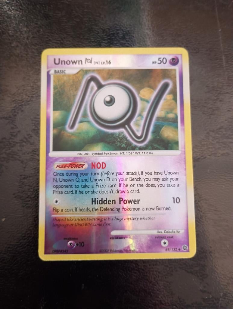 Unown 69/132 Reverse Holo, Verzenden, Gebruikt