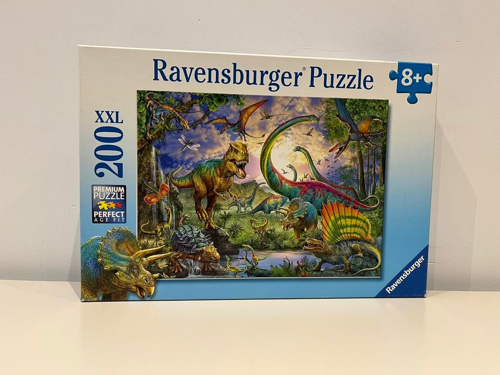 Puzzel dino xxl 200 stukjes, Ophalen of Verzenden, Meer dan 50 stukjes, Zo goed als nieuw, 6 jaar of ouder