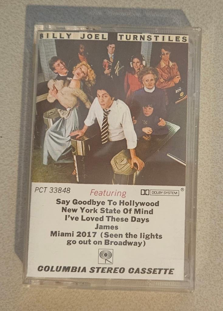 Billy joel - turnstiles - Cassette, Cd's en Dvd's, Cassettebandjes, Gebruikt, Verzenden, 1 bandje, Origineel