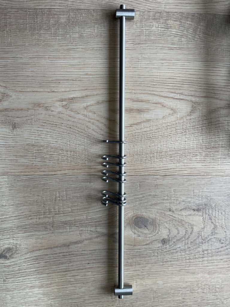 Metalen keukenrek met haken, Ophalen, Zilver, Metaal, Overige typen