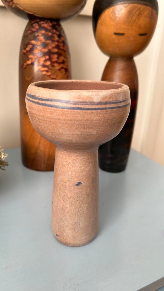 Studio pottery keramiek vaasje vintage, Ophalen of Verzenden, Zo goed als nieuw