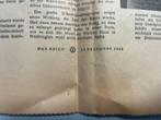 Deel Duitse Oorlogskrant 12.12.1942, Verzamelen, Ophalen, Duitsland, Boek of Tijdschrift