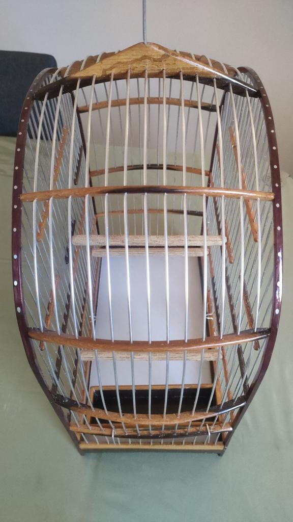 Surinaamse kooi, Braz. model, geschikt voor picolet, rowti, Dieren en Toebehoren, Ophalen of Verzenden, Nieuw, Hout, Vogelkooi